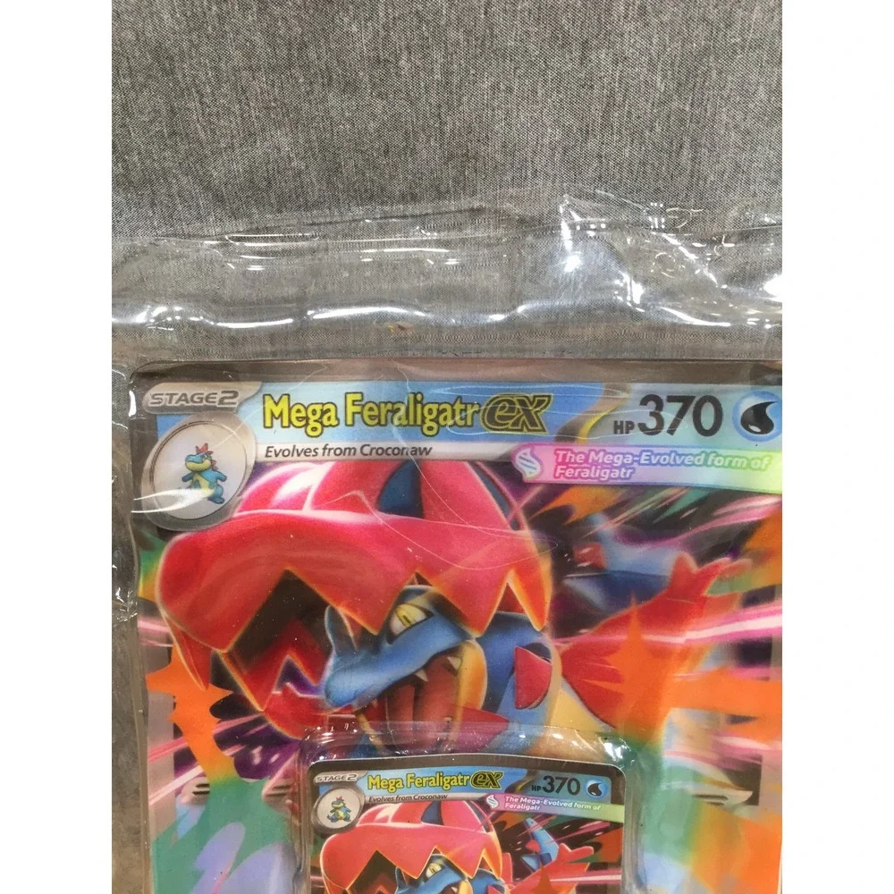 Mega Feraligatr EX Custom Pokemon Card Set‎ Jumbo and Standard 370 HP MEP 036